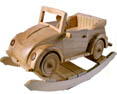 wooden rocking car for children