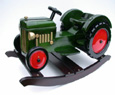 rocking wooden tractor for kids