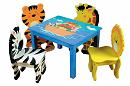 kids wooden furniture noah's ark set