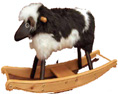 hand made rocking sheep