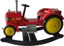 rocking little red tractor