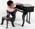 children's piano set made from wood