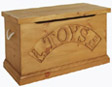 solid pine traditional wooden toy boxes personalised