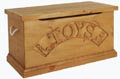 solid pine toy boxes