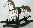 carousel wooden rocking horses