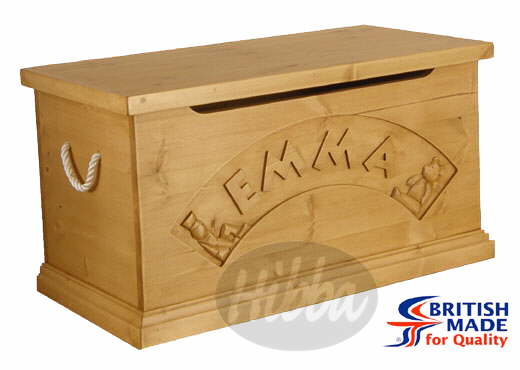 Personalised Wooden Toy Boxes