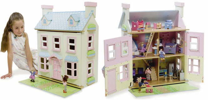 wooden dolls houses traditional lavender and baytree